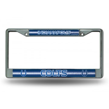 Indianapolis Colts Glitter Chrome License Plate Frame 